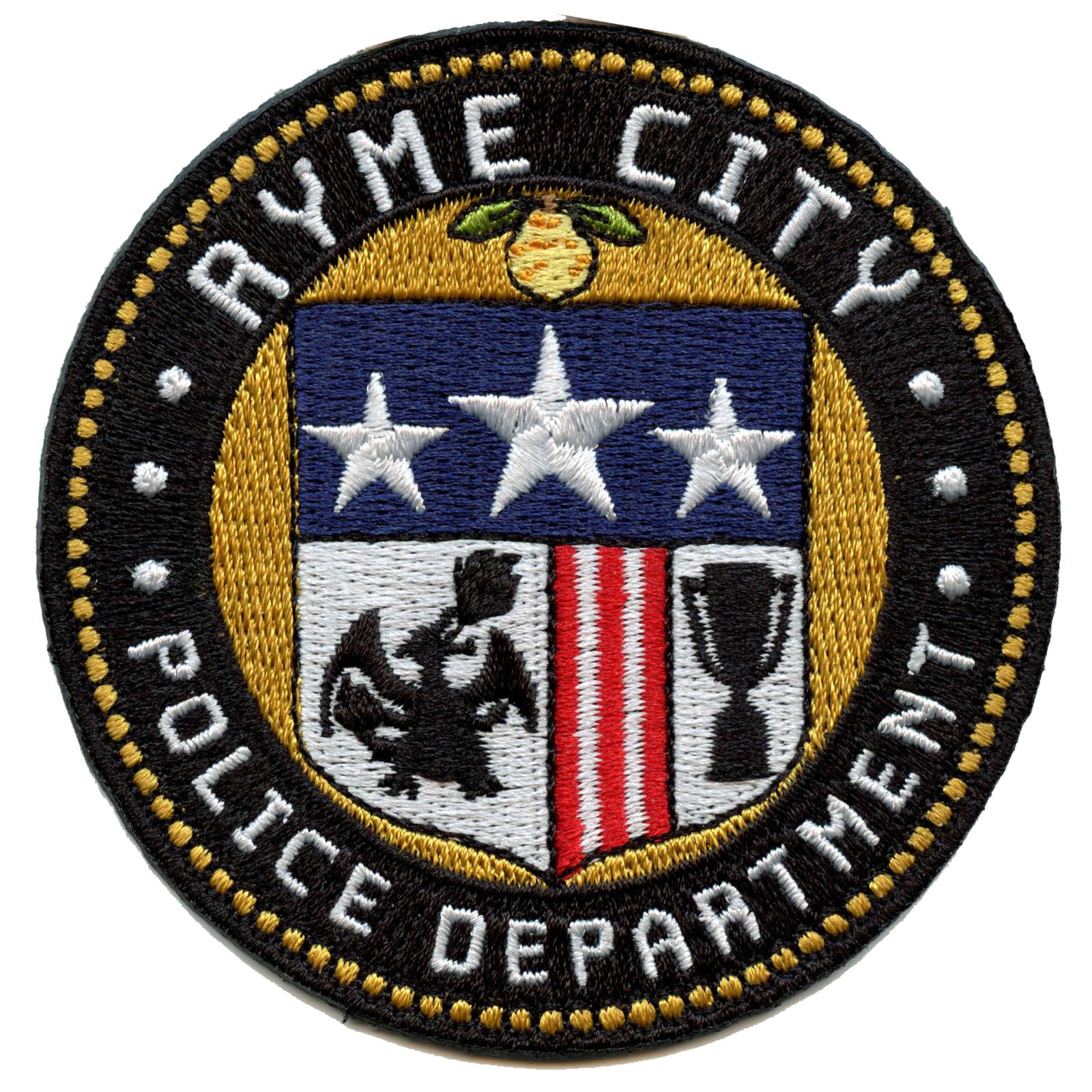 Pokemon Movie Ryme City Police Department Logo Embroidered Iron On